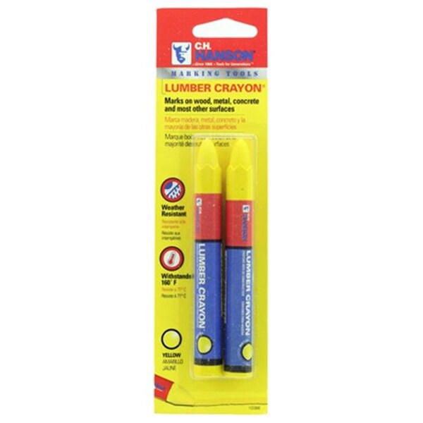 Franklin Sports 211284 Yellow Lumber Crayon; Pack of 2 211284 - main